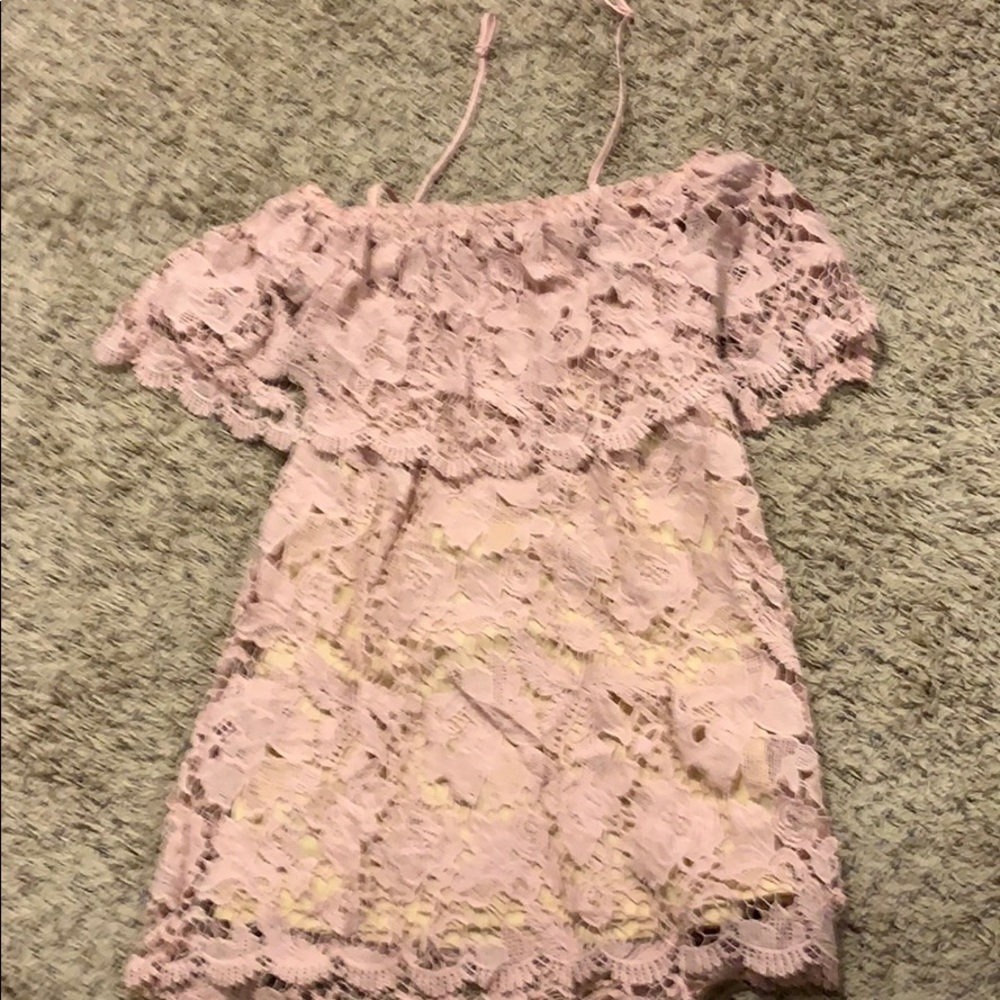 Mini lace dress